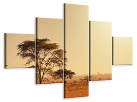 5-piece-canvas-print-pastures-in-kenya