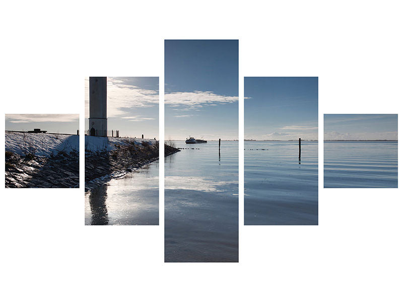 5-piece-canvas-print-peaceful-sailing