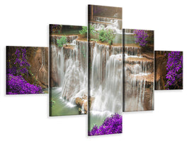 5-piece-canvas-print-photowallpaper-garden-eden