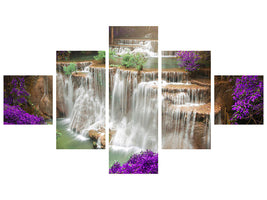 5-piece-canvas-print-photowallpaper-garden-eden