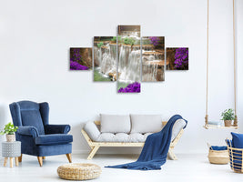 5-piece-canvas-print-photowallpaper-garden-eden