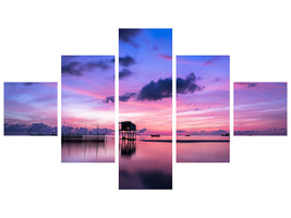 5-piece-canvas-print-quiet-sunrise