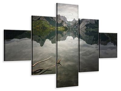 5-piece-canvas-print-reflection-v