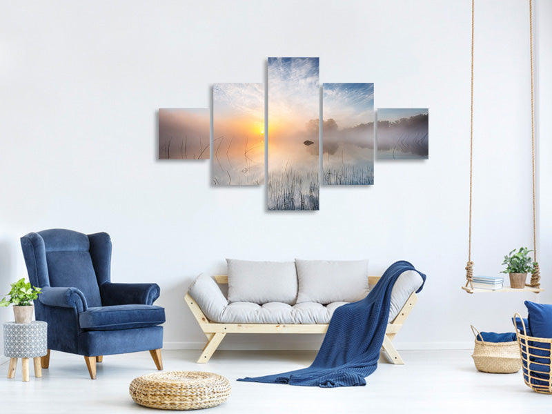 5-piece-canvas-print-reflection