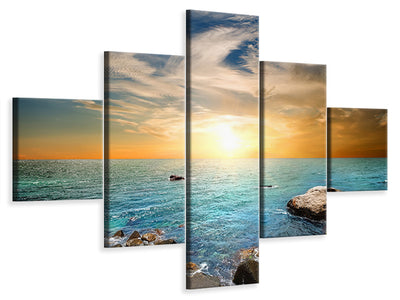 5-piece-canvas-print-seawater