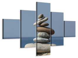 5-piece-canvas-print-stone-stack-xxl