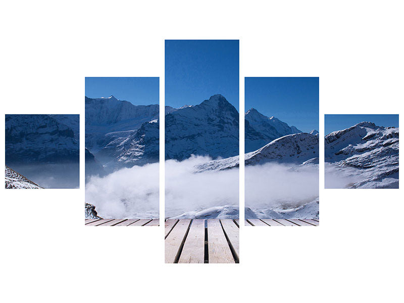 5-piece-canvas-print-sun-terrace-in-the-swiss-alps