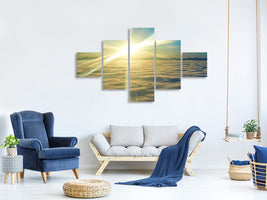 5-piece-canvas-print-sunrise-above-the-clouds