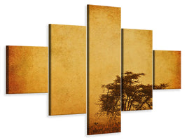 5-piece-canvas-print-sunset-mood