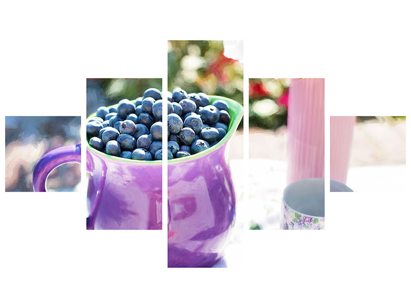 5-piece-canvas-print-sweet-blueberries