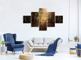 5-piece-canvas-print-the-deciduous-forest