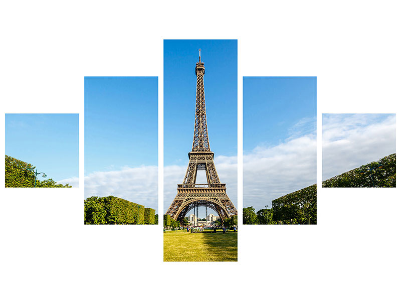 5-piece-canvas-print-the-eiffel-tower-in-paris