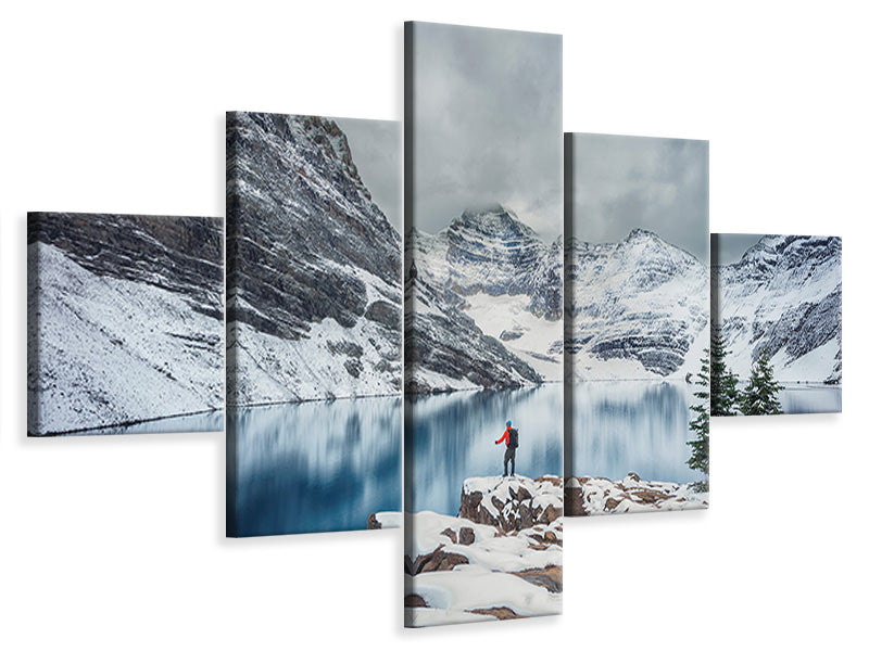 5-piece-canvas-print-the-mountains-and-me