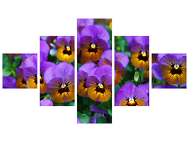 5-piece-canvas-print-the-pansies