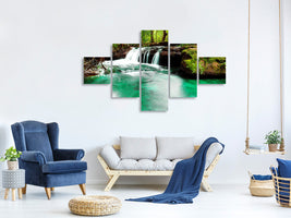 5-piece-canvas-print-the-river-at-waterfall