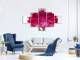 5-piece-canvas-print-the-rose-reflection