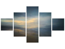 5-piece-canvas-print-walk-along-the-edge-of-nowhere