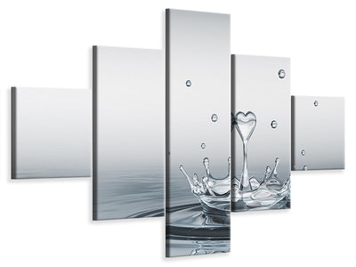 5-piece-canvas-print-water-figure