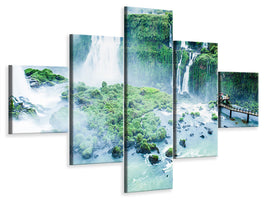 5-piece-canvas-print-waterfalls