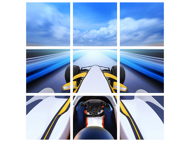 9-piece-canvas-print-in-racecar