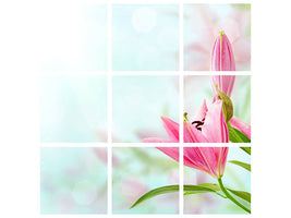 9-piece-canvas-print-romantic-lilies