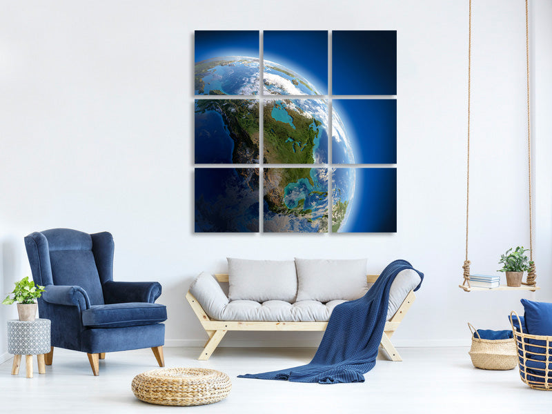 9-piece-canvas-print-the-earth