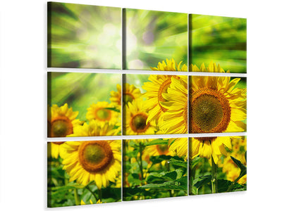 9-piece-canvas-print-the-sun-and-the-flowers