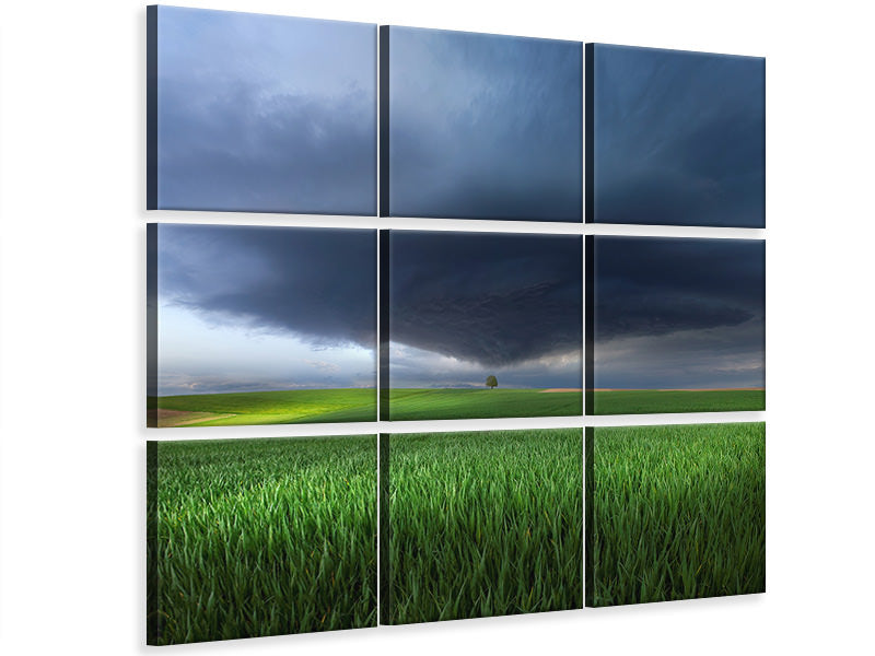 9-piece-canvas-print-thunderstorm-cell-over-the-alb-plateau