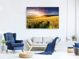 canvas-print-a-flower-field-at-sunrise