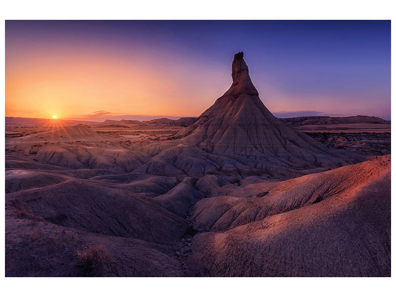 canvas-print-bardenas-in-blue