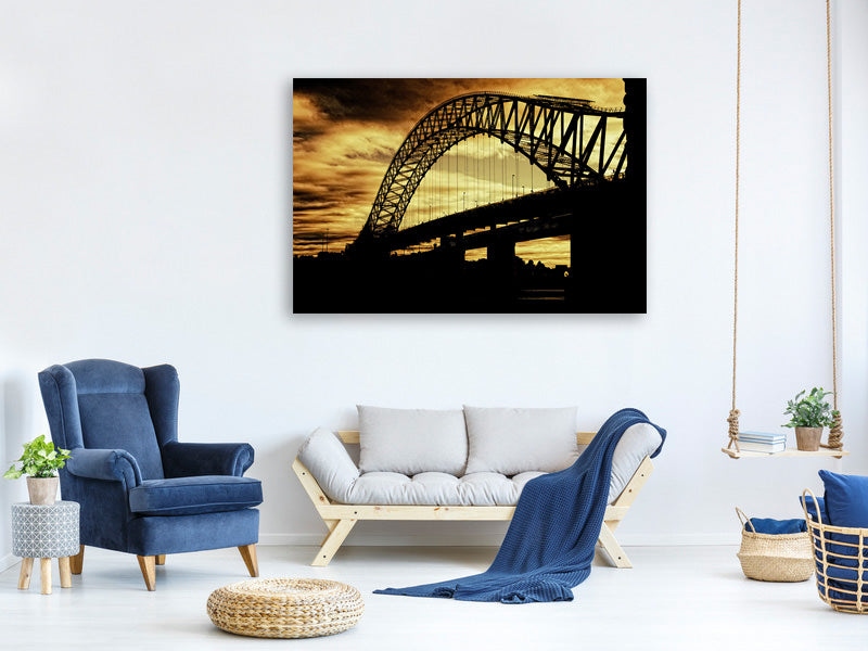 canvas-print-bridge-in-the-evening-light