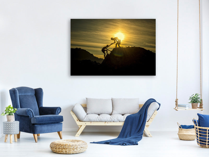 canvas-print-climbing-in-the-mountains