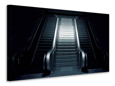 canvas-print-escalator-in-the-dark