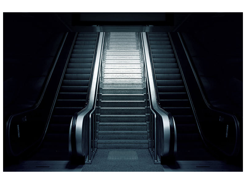 canvas-print-escalator-in-the-dark