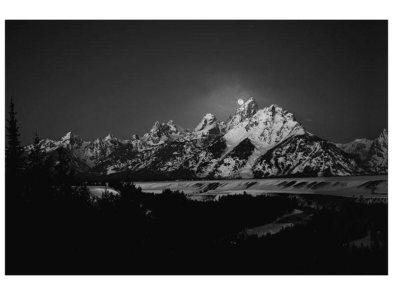 canvas-print-full-moon-sets-in-the-teton-mountain-range