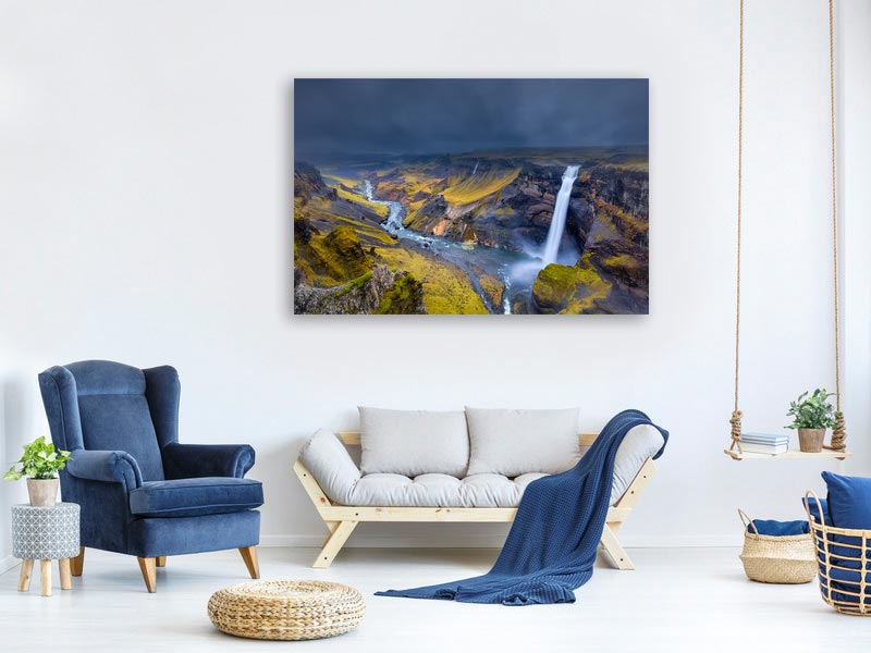 canvas-print-iceland-waterfall-x