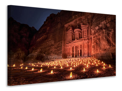 canvas-print-petra-by-night-ii