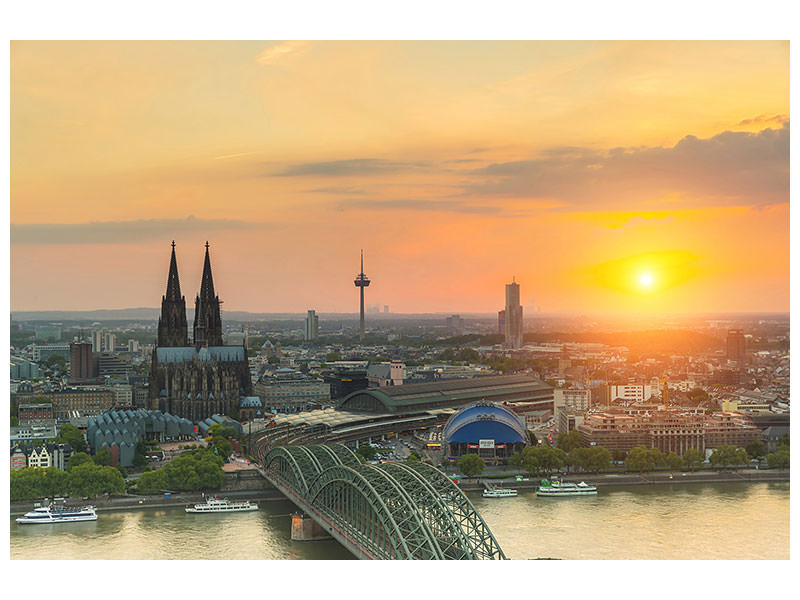 canvas-print-skyline-cologne-at-sunset