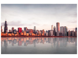 canvas-print-sunrise-at-chicago-x