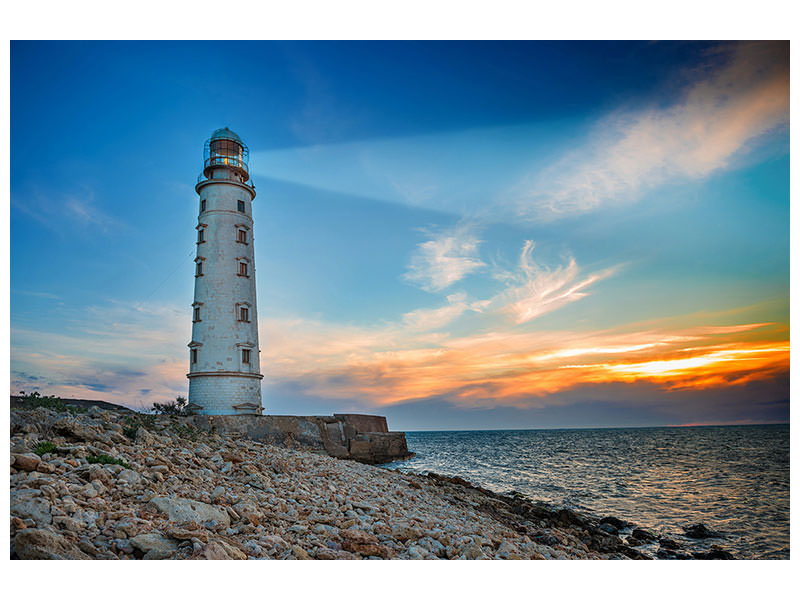 canvas-print-sunset-at-the-lighthouse