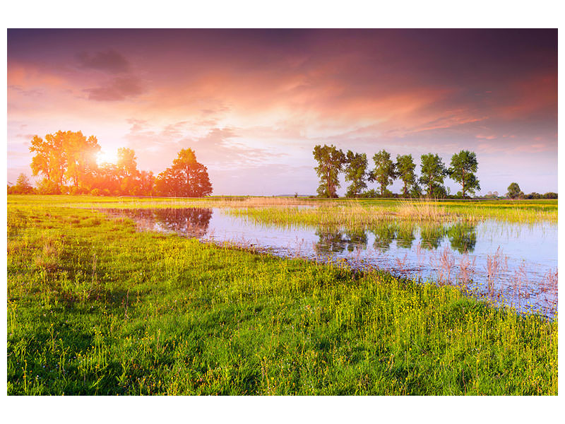 canvas-print-sunset-on-lake