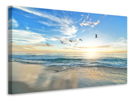 canvas-print-the-seagulls-and-the-sea-at-sunrise