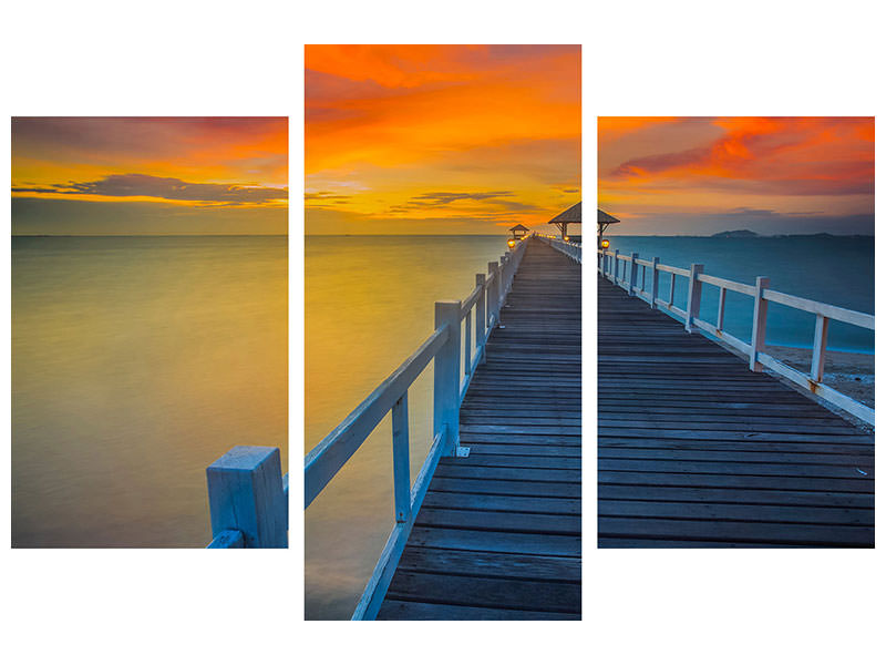 modern-3-piece-canvas-print-a-wooden-bridge-in-the-far-east