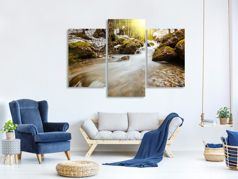 modern-3-piece-canvas-print-cascading-waterfall