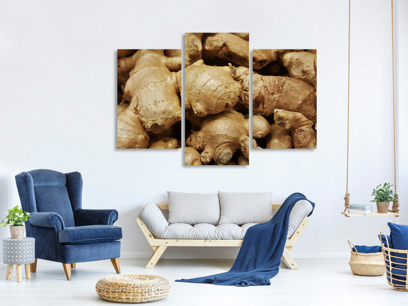 modern-3-piece-canvas-print-ginger-tubers