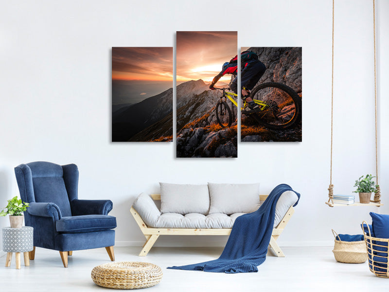 modern-3-piece-canvas-print-golden-hour-high-alpine-ride