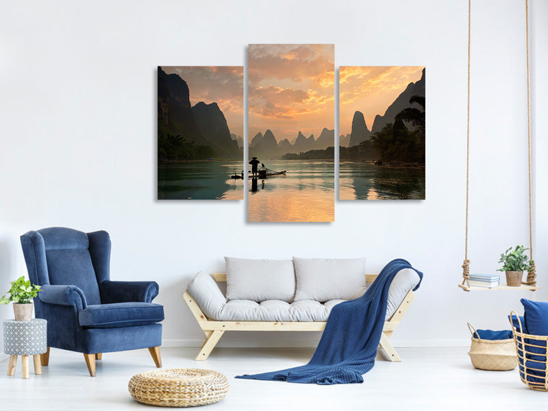 modern-3-piece-canvas-print-golden-li-river