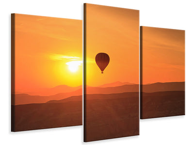 modern-3-piece-canvas-print-hot-air-balloon-at-sunset