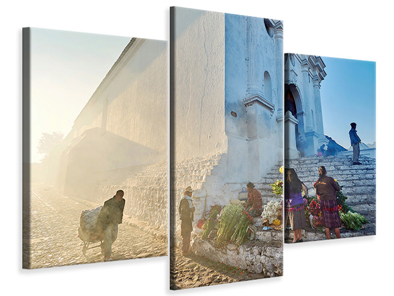 modern-3-piece-canvas-print-morning-in-city-chichicastenango-ii