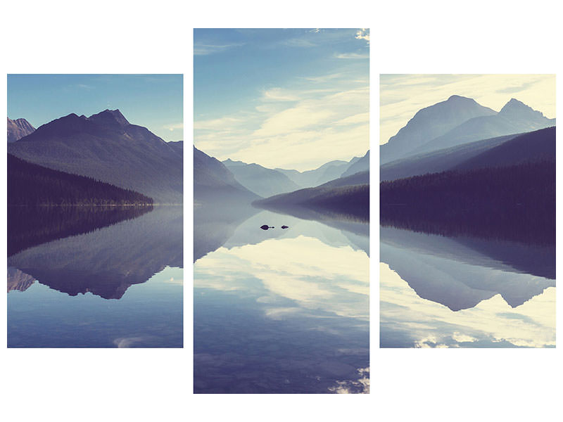 modern-3-piece-canvas-print-mountain-reflection